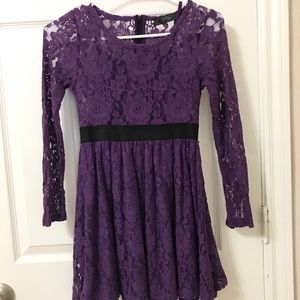Purple Lace Jessica Simpson Dress